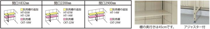 別売棚の追加